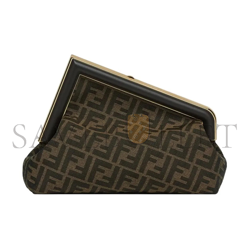 F**di zucca first small clutch brown shoulder bag 8bp137aoqbf1gl7 (30*20*14cm)